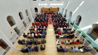 Panorámica de la sala de vistas donde se ha celebrado la apertura de tribunales de Castilla y León